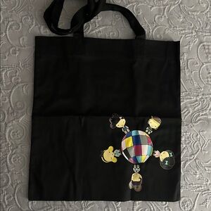 Harajuku Lovers Black Tote with Blue Text
